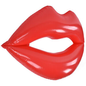 New Red Lips Float Bed Thickened Increase PVC Inflatable Red Lips Swimming Pool