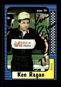 KEN RAGAN SIGNED 1991 MAXX #58 - NASCAR ON-CARD AUTO - Picture 1 of 2