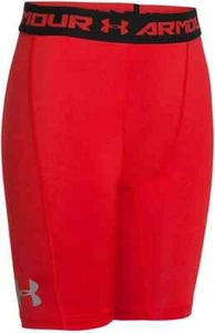 Under Armour Youth Boys' UA CoolSwitch Fitted Shorts, Red, Small - Picture 1 of 12