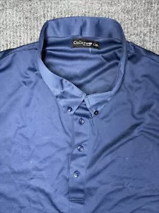 NWOT Collars and Co Collar Polo Golf Shirt Mens 4XL Dark Blue Solid Navy - Picture 1 of 8