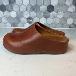 FitFlop SHUV Brown Leather Microwobble Mules Clogs Woman’s Size 5 US ,36 EU - Picture 1 of 17