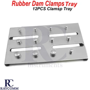 Dental Endodontic Rubber Dam Holding Tray Restorative Clamps Tray Lab Instrument - Picture 1 of 5