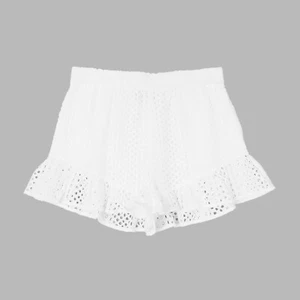 Emporio Armani Elfenbein Broderie Anglaise Spitze Shorts | IT 40 | UK 8 - Bild 1 von 6