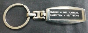 Porte-clés SARL Plâtrerie – Métal publicitaire vintage rare REF 5262 - Picture 1 of 2