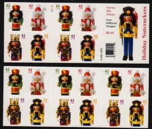 2008 Christmas Nutcrackers Sc 4363b mint booklet plate no. S11111 CV $22 - Picture 1 of 1