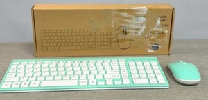 Cimetech Wireless Keyboard Mouse Combo 2.4G KF10 Turqoise - Photo 1/2