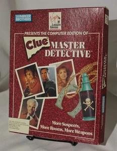 Clue Master Detective DOS Game Replacement Box Parker Brothers Virgin - Picture 1 of 3