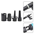 Black Plastic For Canoeing Air Valve Hose Connector 4 Nozzle SUPPump Adapter