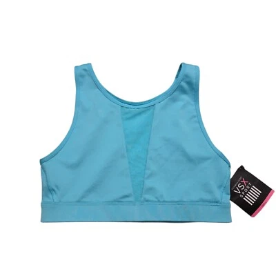 Sujetador deportivo Victorias Secret para mujer pequeño azul espalda deportiva que absorbe la humedad entrenamiento Foto 1 de 4