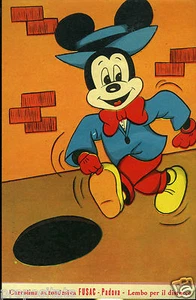 vvv 13 Cartolina Autoadesiva Disney - FUSAC Padova - Topolino - Imagen 1 de 1