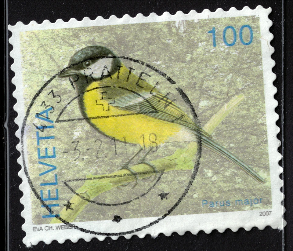 Switzerland - 2007 - 100¢ - Birds - Parus major - #18245 - Image 1 of 1