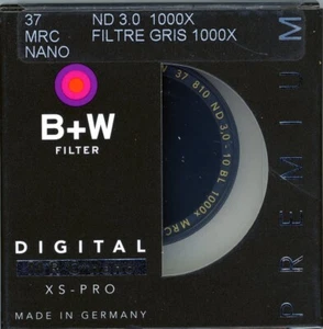 B+W Premium 37mm XS-Pro MRC-Nano 810M Neutral Density 3.0 Filter (10-Stop) - Picture 1 of 3