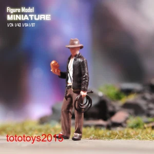1/87 Indiana Cowboy Scene prop Miniatures Figures Doll For Cars Vehicles Model - Picture 1 of 6