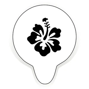 Hibiskus Blume Handwerk Schablone Hawaii Hawaii Party Tropisch Wohnkultur Kunst - Bild 1 von 4