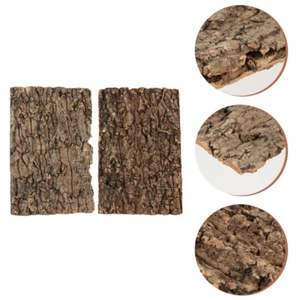 2Pcs Natural Tree Bark Platforms for Reptiles Terrarium Decor - Picture 1 of 12