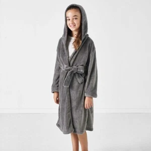 Hiccups Kids Charcoal Bathrobe Bath Robe Dressing Gown 3 Sizes - Picture 1 of 4