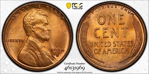 1934-D 1c Lincoln Wheat Penny Gold Shield PCGS MS66RB (IJ) - Picture 1 of 4