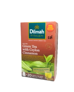 Dilmah reiner Ceylon grüner Tee mit Zimtgeschmack - 20 Teebeutel x 06 Packungen - Bild 1 von 1