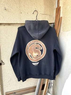 Vintage Steve Caballero Brigade Powell Peralta Skate Faded Navy Hoodie Size S - Image 1 of 4