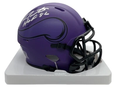Minnesota Vikings Fran Tarkenton Autographed "HOF 86" Rave Speed Mini Helmet ... - Image 1 of 2