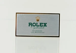 Rolex "Oysterdate" Aufstellschild 8,5x4,5cm - Picture 1 of 2