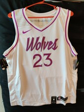timberwolves black and purple jersey