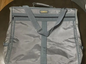 Vintage PIERRE CARDIN Garment Bag Luggage Hanging Suit Bag Luggage Gray - Picture 1 of 16
