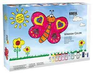 KREUL Window Color 10er Set Glasmalfarbe Fensterfarbe Glasdesign Fensterbilder - Bild 1 von 1
