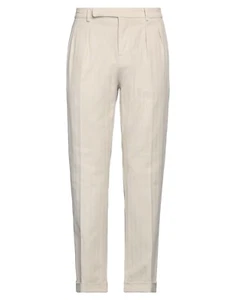 BRUNELLO CUCINELLI Pantalone a spina di pesce in cotone beige taglia IT 50 / US 38 - Foto 1 di 4