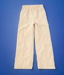 $50 Nike Jordan Big Girl’s Wide Leg Woven Beige Pants Size S(8-10) - Picture 1 of 3