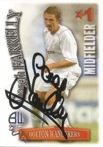 GARETH FARRELLY SIGNED BOLTON 2003/2004 SHOOT OUT TRADING CARD+COA - Picture 1 of 1