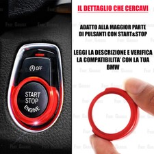 Trim Cover Ergal Start/Stop Ignition Button for BMW See Compatibility RED