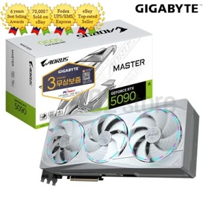 GIGABYTE AORUS GeForce RTX 5090 MASTER ICE D7 32GB Gaming Graphics Card - Picture 1 of 5