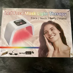 7 Color LED Photon Face Mask Facial Skin Care Light Therapy Lamp Beauty Machine - Picture 1 of 6