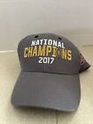 New Alabama Crimson Tide 2017 National Champions Cap Hat Adjustable Gray Snapbac