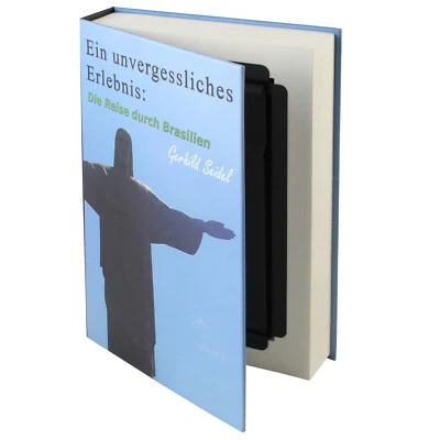 HMF Buchsafe getarnte Geldkassette Buchkassette Attrappe, echte Papierseiten!