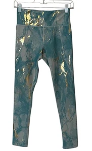 Leggings de tiro alto Old Navy para mujer 7/8 talla XL Power suaves metálicos dorados - Imagen 1 de 6