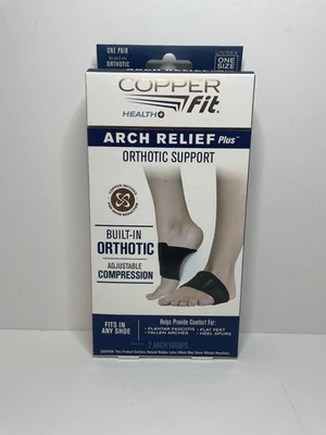 Copper Fit Arch Relief Plus – Orthotic Foot Support – 1 Pair – New - Image 1 of 2