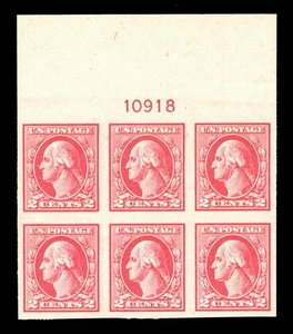 MOMEN: US STAMPS #532 MINT OG NH INTACT PLATE BLOCK OF 6 XF LOT #96102 - Picture 1 of 2