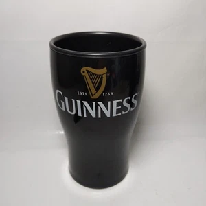 Guinness Plastic Thermal Pint Cup Black Insulated Collectable 17cm - Picture 1 of 9