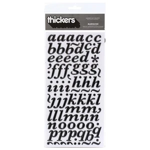 Thickers Printed Chipboard Stickers 6"X11" Sheets 2/Pkg-Marquise - Blac - 3 Pack - Picture 1 of 1