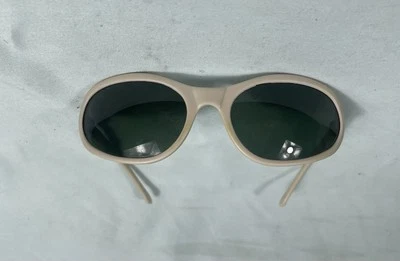 Óculos de sol vintage Vuarnet Pouilloux 023, armação branca lentes verdes - Imagem 1 de 4