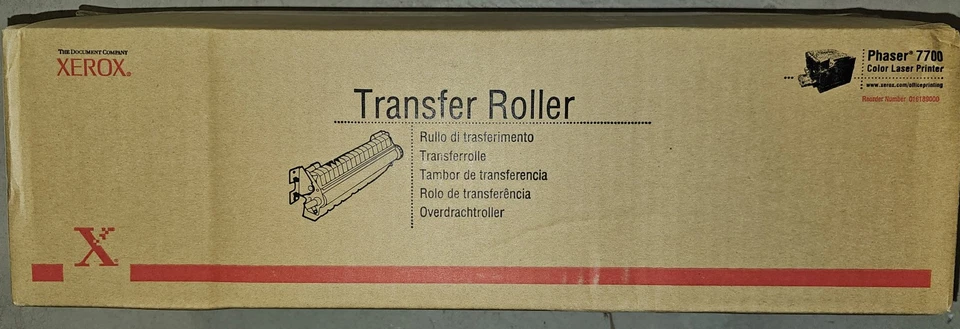 XEROX PHASER 7700 TRANSFER ROLLER PN 016189000 NEW IN BOX  3 UNITS AVAILABLE  - Image 1 of 1