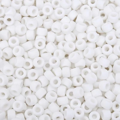 AUREHEN 300 PIEZAS Cuentas de Silicona para Trenzar Cabello, Colores Blancos 6 * 9mm S... Foto 1 de 4