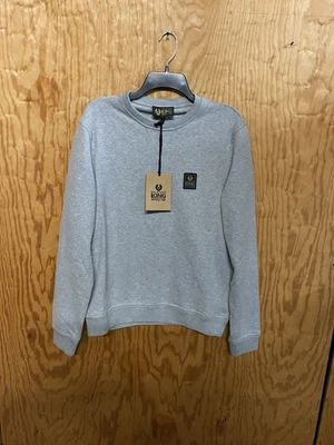 Sudadera de hombre BELSTAFF Long Way Up cuello redondo gris melange - mediana Foto 1 de 4
