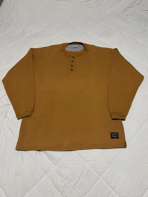 Vintage Russell Athletic Henley Crewneck Sweatshirt Size XL Outdoor Essential - Image 1 of 4