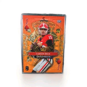 CARSON BECK 2024 WILD CARD 5 CARD DRAW STACKED ROOKIE ORANGE PRE ROOKIE CARD 3/5 - Bild 1 von 3