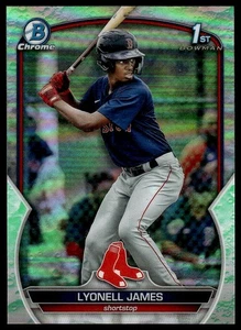 2023 Bowman #BCP-118 Lyonell James Chrome Prospects Lunar Glow Refractors - Picture 1 of 2