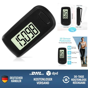 Schrittzähler 3D Display für Gehen Laufen Sport Senioren Kinder Fitness Clip ... - Bild 1 von 12