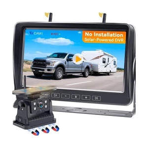 Wireless Backup Camera for RV Install-Free 7-Inch: Magnetic HD 1080P Recordin... - Picture 1 of 9